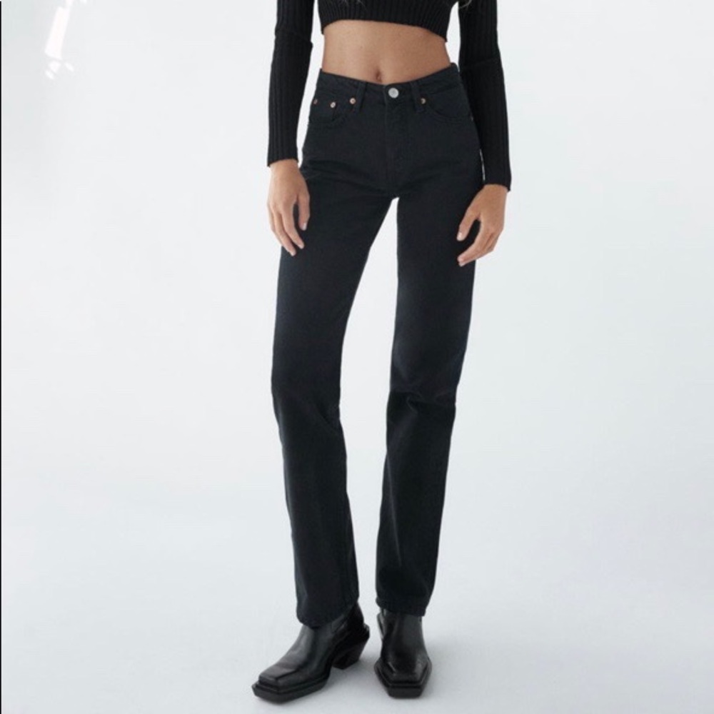 zara straight leg jeans